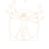 Vitruvian Man Federball Badminton