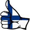 Finlande Drapeau Tout Effacer Icône