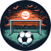 Fußballplatz an Halloween