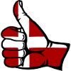 Denmark Flag All Right Symbol