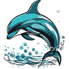 Delphin im Wasser