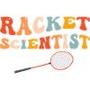 Funny Badminton Scientific Racket Player