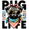 Pug Life Hund