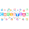 CHRISTIAN colourful cubes