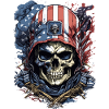 USA Soldier Skull