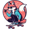 Skater-Fuchs