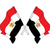 Two flags Egypt