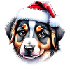 Australian Shepherd Christmas Dog Owner