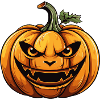 spooky halloween pumpkin
