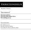 Übersetzung: Das muss so!