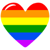 Coeur Amour Arc-en-ciel Drapeau
