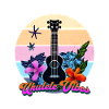 Ukulele Vibes Retro Tropic Circle