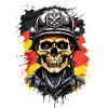 German Firefighter Heroes Skulls