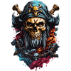Pirate Adventure Skull: creepy buccaneers