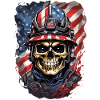 Crânes de pompiers américains