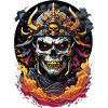 Japanese Samurai Skull