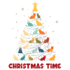 Merry Christmas Cats Tree