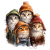 4 cute kittens