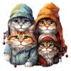 4 chatons mignons