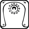 9 Kin Maya Moon BLK