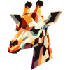Giraffe Head Geometric