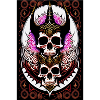 A Satanic queen skull