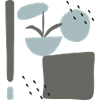 Abstract design with flowers