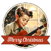 Boy playing a Christmas carol
