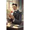 romantic Nikola Tesla science shirt