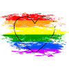 Rainbow Flag Heart Used