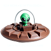 Alien comes with chocolate