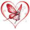 Heart Butterfly Fairy Drawing