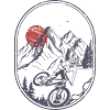 Badge de VTT Sunset Peak