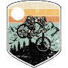 Sunset Mountain Wheelie Badge