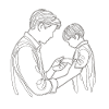 Moment Tendre - Père et Fils