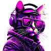Techno Cat Néon