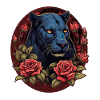 Schwarzer Panther Großkatze