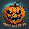 Happy Halloween Scary Pumpkin