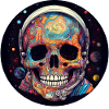 Psychedelic Space Skull