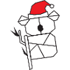 Koala-Weihnachten