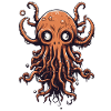 Octopus Halloween Cartoon Style