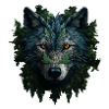 Wolf in the forest