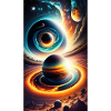 Universe with planet