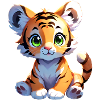 Mignon bébé tigre