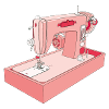Nähmaschine rot