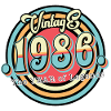 1986 Geburtsjahr Retro