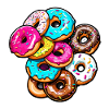 Donuts / Candy / Frosting / Dessert / Pastry