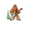 Cartoon Bigfoot Guitare électrique