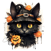 Halloween Black Cat