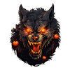 Werewolf with Halloween